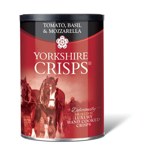 Yorkshire Crisps - Tomato, Basil and Mozzarella - 95g drum