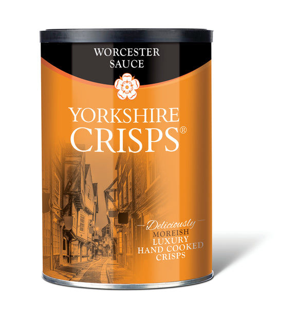 Yorkshire Crisps - Worcester Sauce - 95g drum