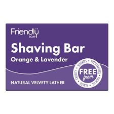 Friendly Soap - Shaving Bar, Orange & Lavender 95g