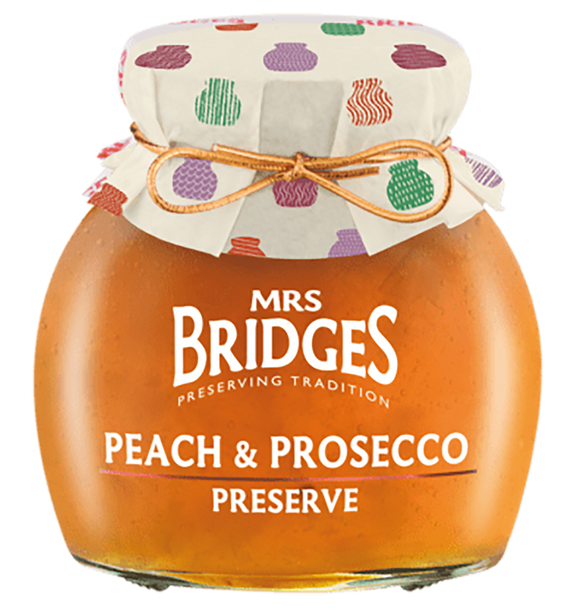 Mrs Bridges Peach and Prosecco Preserve - 340g