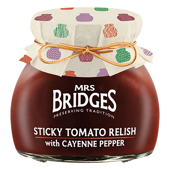 Mrs Bridges Sticky Tomato Relish with Cayenne Pepper - 225g