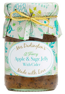 Mrs Darlington's Apple & Sage Jelly with Cider - Christmas Gold Tie