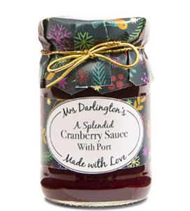 Mrs Darlington's Cranberry Sauce with Port - Christmas Gold Tie