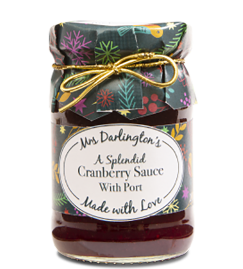 Mrs Darlington's Cranberry Sauce with Port - Christmas Gold Tie